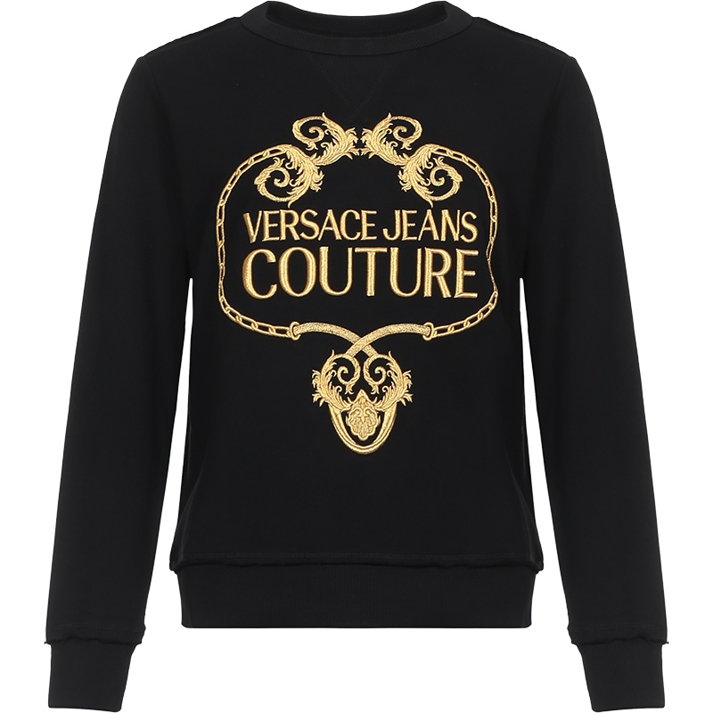 VERSACE JEANS COUTURE 范思哲 女士 棉质圆领长袖卫衣运动衫 B6HVA73T 30318