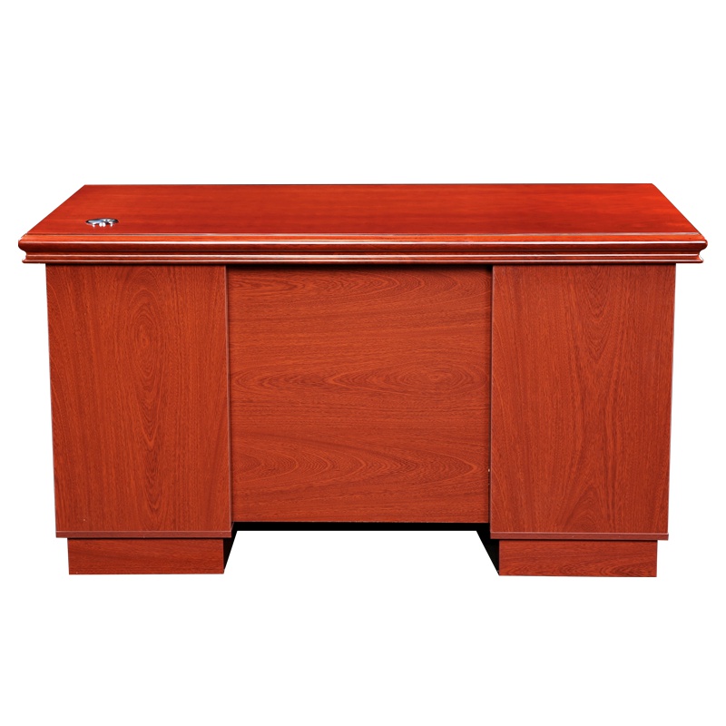 [藏书阁]办公家具简约台式办公桌单人电脑办公桌写字台带抽屉贴木皮油漆