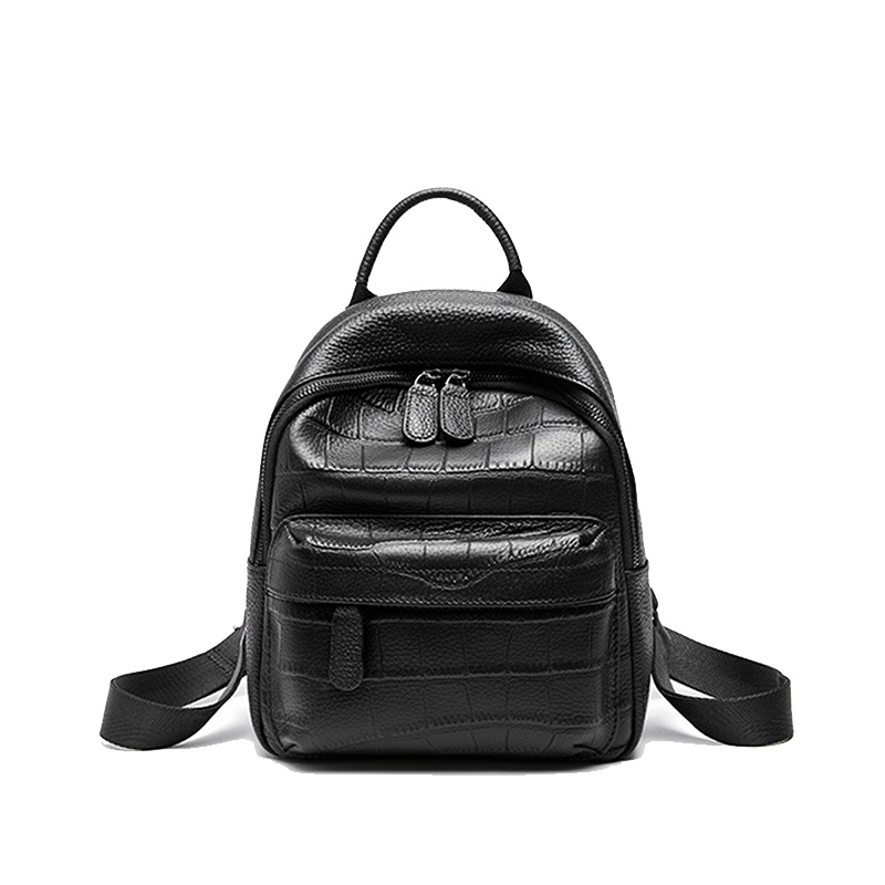 9新款女包时尚鳄鱼纹背包女书包旅行包双肩包包