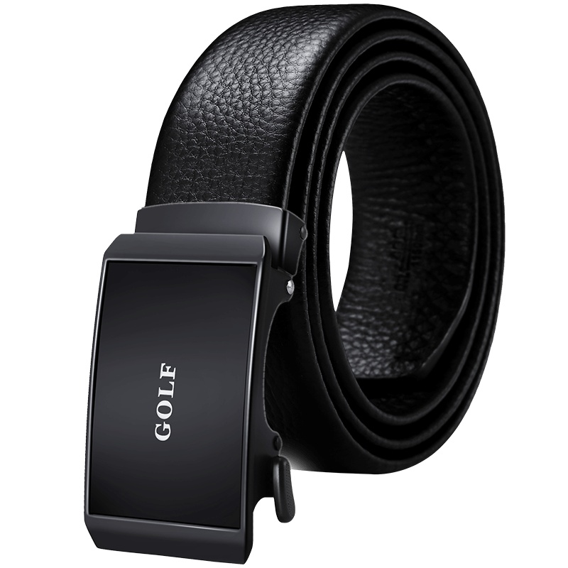 高尔夫GOLF皮带男双面头层牛皮自动扣腰带休闲商务男士礼盒装裤带简约时尚