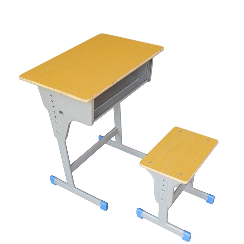 逐鹿中原学生课桌椅 辅导班书桌学习桌椅写字桌TY-238学校培训班可升降幼儿园学习桌 单人单柱普通课桌椅