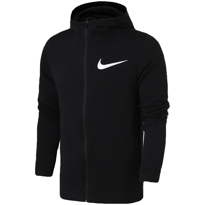 耐克男装夹克针织全长拉链篮球开衫连帽外套运动服925613