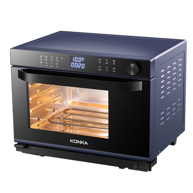 康佳(KONKA)蒸汽电烤箱KAO-32S21家用智能台嵌入式两用电脑触控式内置炉灯发酵解冻32升容量蒸烤箱一体机