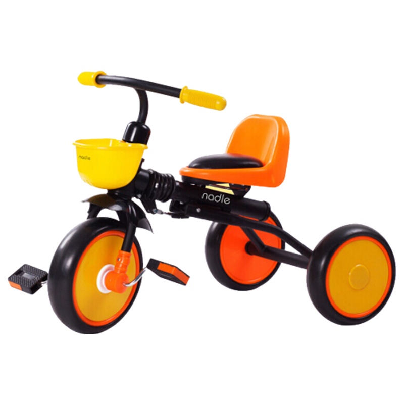 纳豆(nadle)儿童三轮车2-5岁轻便可折叠脚踏车