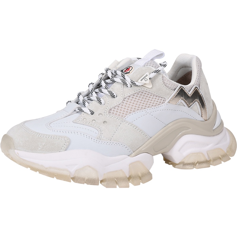 MONCLER 盟可睐 女士 织物配皮系带休闲运动鞋 4M70800 02SG8