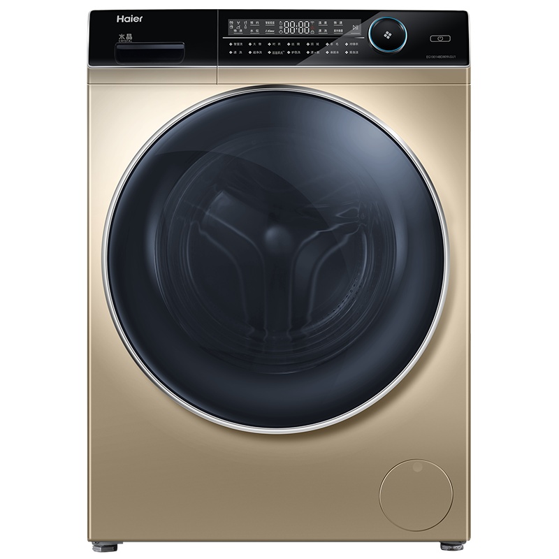 海尔(Haier)10公斤 大容量 直驱变频 滚筒洗衣机 全自动家用 紫外线杀菌 超薄 EG10014BD809LGU1