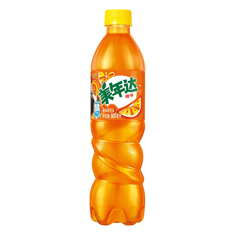 百事可乐 美年达(Mirinda) 橙味汽水 500ml*24瓶 部分区域规格为550ml*24新老包装随机发货