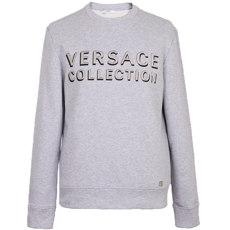 VERSACE COLLECTION 范思哲 男士 棉质LOGO长袖卫衣 V800821Z VJ00358