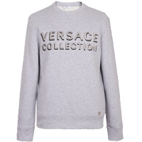 VERSACE COLLECTION 范思哲 男士 棉质LOGO长袖卫衣 V800821Z VJ00358