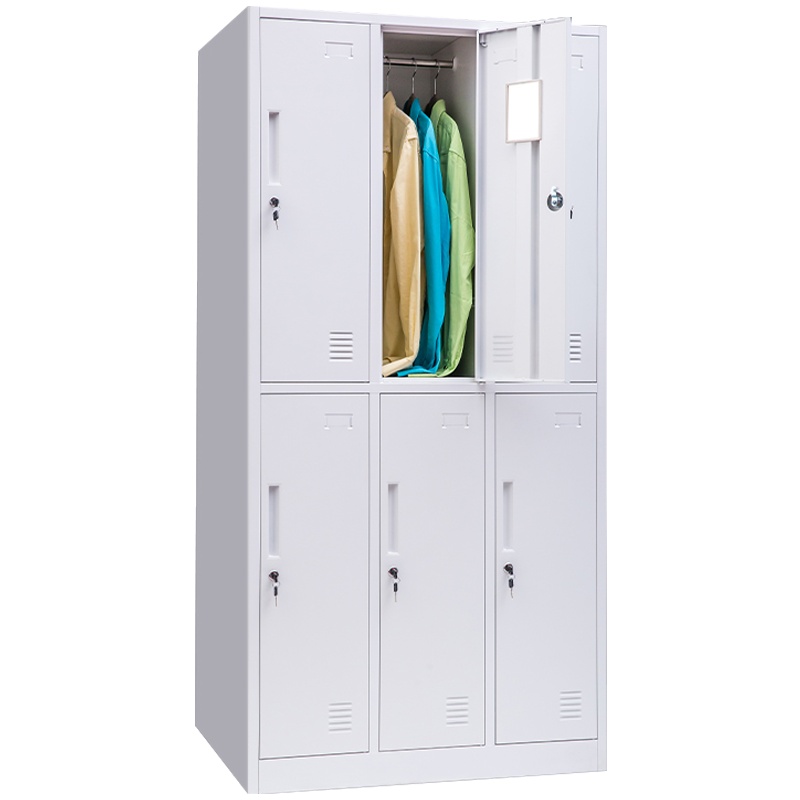 震海白色四门更衣柜储物柜鞋柜员工存包柜钢制办公柜类更衣柜衣柜 家用四门衣柜