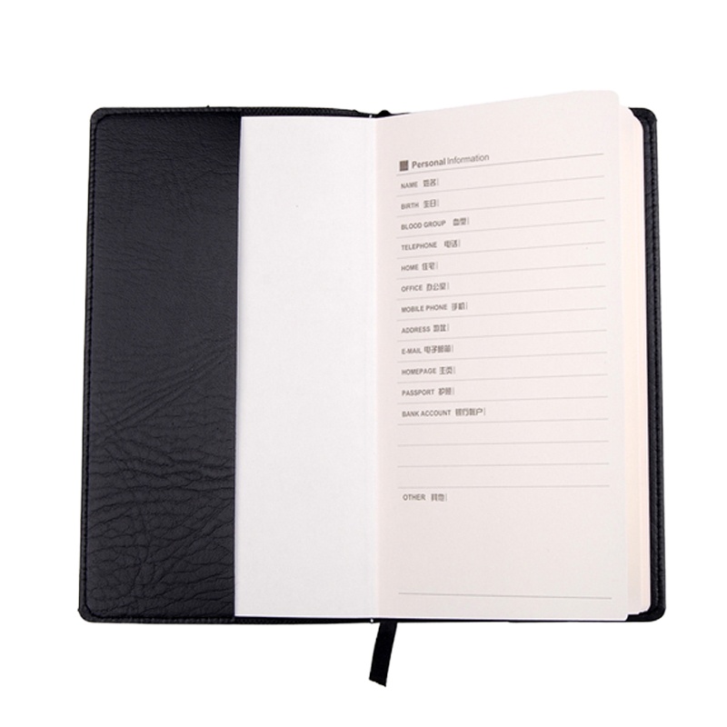 晨光(M&G) APY4T380 48K皮革胶套本2本装 76张/本皮面本日记本记事本 笔记本子 商务会议记录本颜色随机