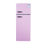 金松 BCD-210R 210升【香榭粉】复古电冰箱 双门控温 彩色网红 家用宿舍租房 多色可选 冷冻冷藏 静音低噪