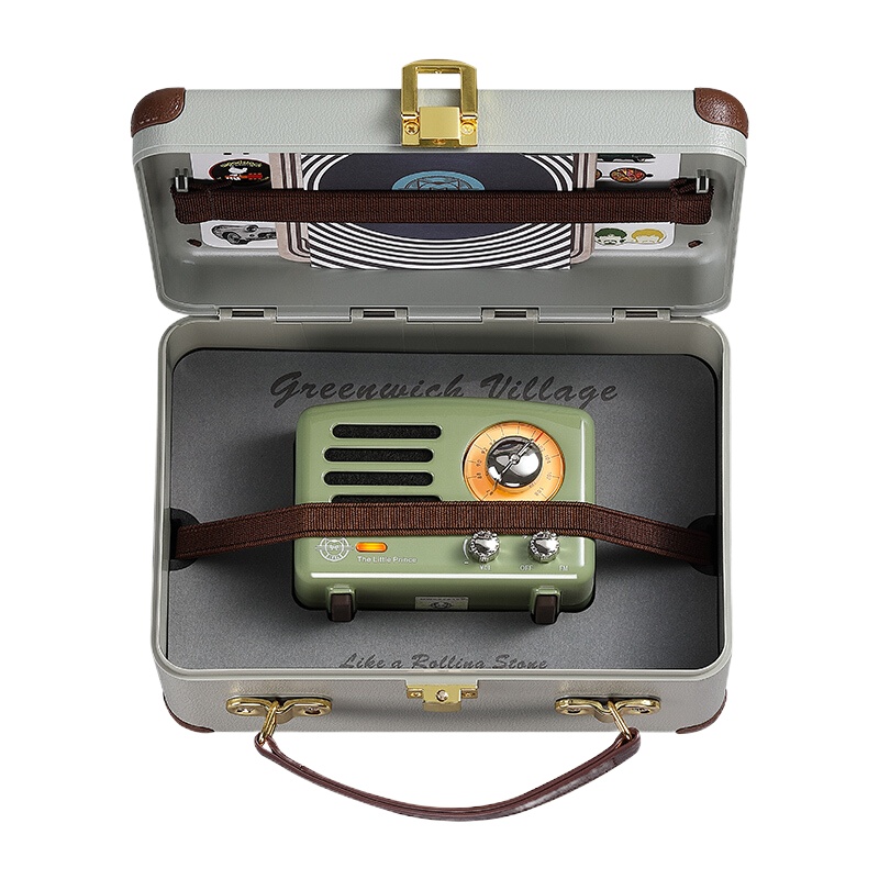 猫王收音机无线便携蓝牙音箱 复古绿