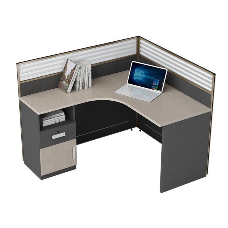 匡大 板式办公桌1.4米单人位职员桌屏风办公桌KD-16L2049