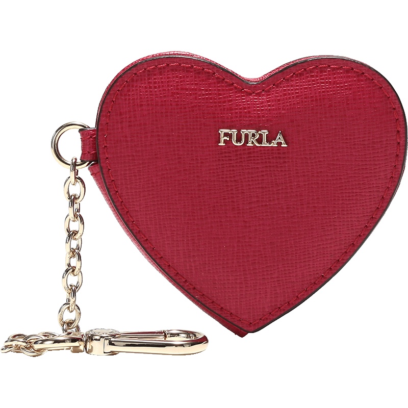 FURLA 芙拉 女士BABYLON系列红色皮革钥匙扣挂饰 979217 R RS20 B30
