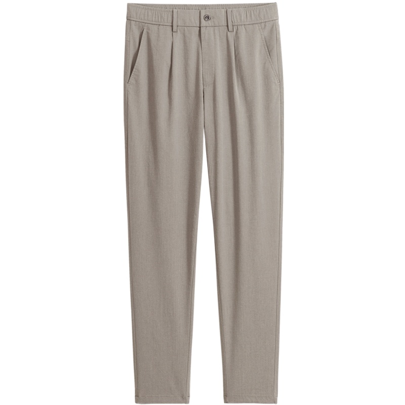 千纸鹤男装裤子2020春季新款时尚休闲半松紧腰九分休闲裤男70323