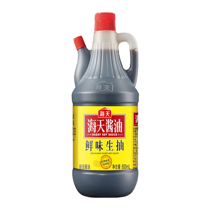 海天鲜味生抽酱油800ml+白醋800ml+上等蚝油260g组合