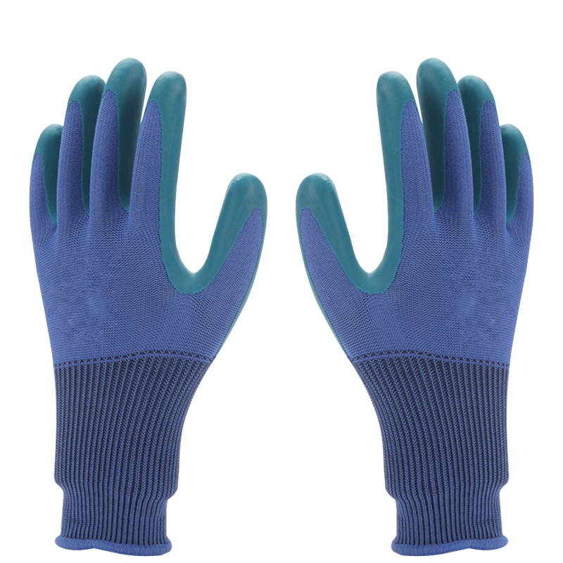海斯迪克 HKW-77 纯胶压纹手套 弹力压纹手套无味纯胶超耐磨防滑舒适劳保手套 纯胶压纹手套 劳保手套 12双