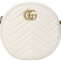 【预定】GUCCI GG Marmont系列圆形迷你肩背包 18.5*18.5*6.5CM