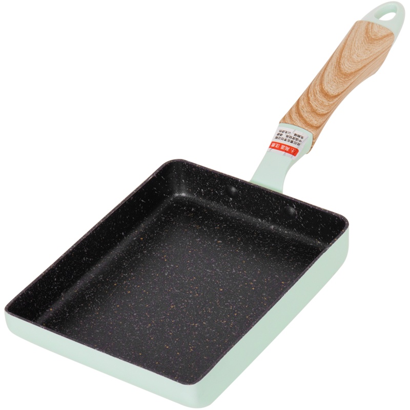 红厨玉子烧锅牛油果绿玉子烧煎锅煎蛋燃气灶电磁炉通用迷你小煎锅 樱花粉13x18cm收藏加购送硅胶铲+油刷[店长推荐]