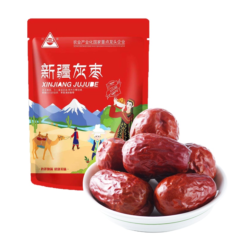 川珍新疆灰枣225g