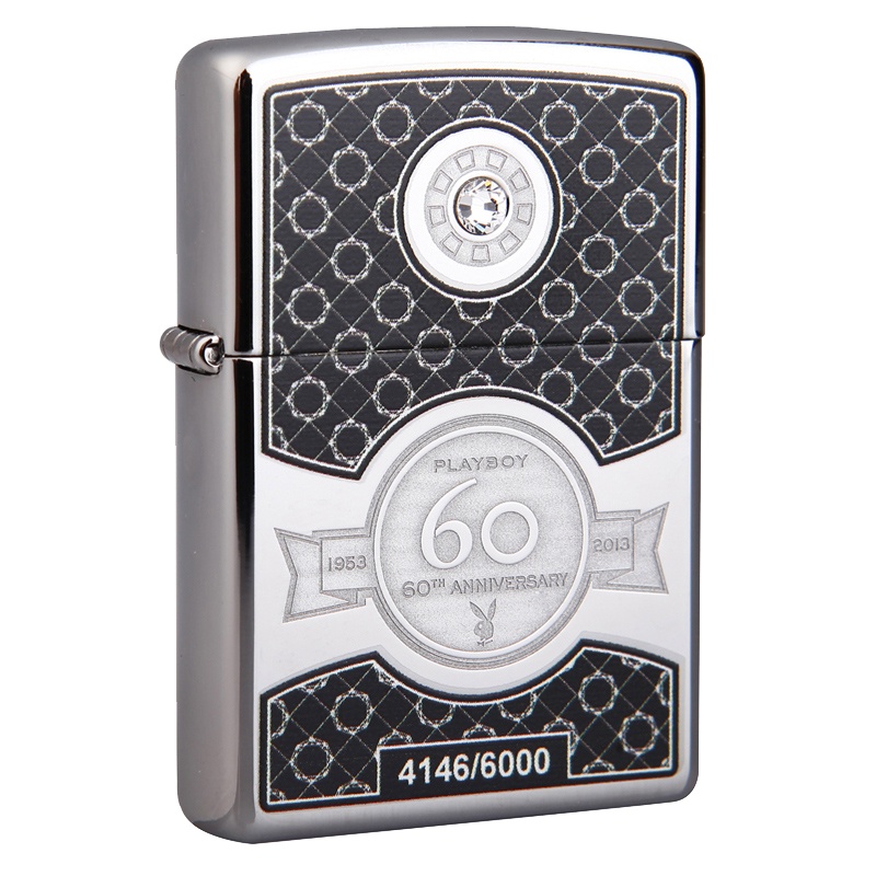 美国ZIPPO打火机 芝宝 镶钻镜面60 周年 纪念限量版 28735
