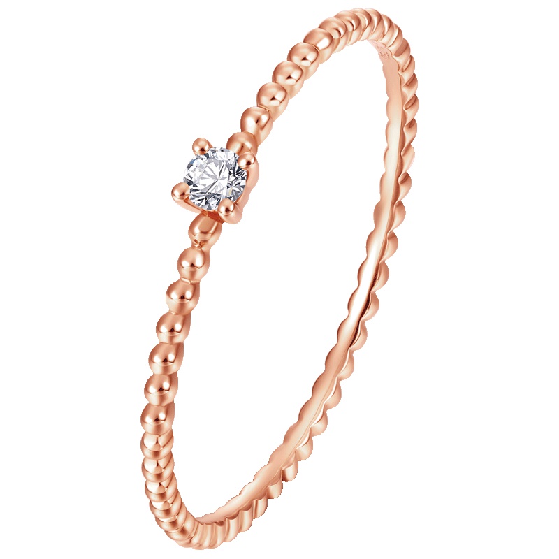 SOINLOVE小确幸系列18K金钻石戒指 钻戒VU674