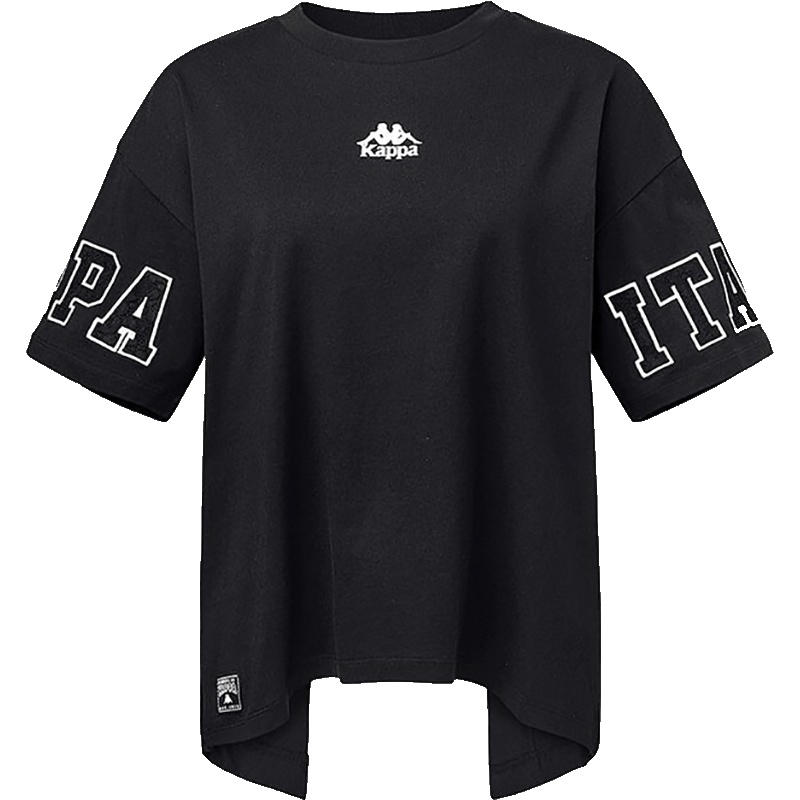 卡帕（Kappa）运动女款半袖T恤休闲舒适圆领短袖K0922TD69D