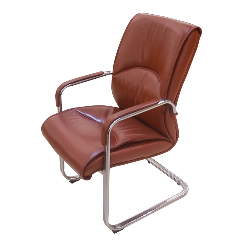 富和美(BNF)FHM-348-1钢制椅脚电脑椅会议椅家用办公椅子人体工学椅休闲会议椅座椅办公椅大班椅优质西皮 黑 色