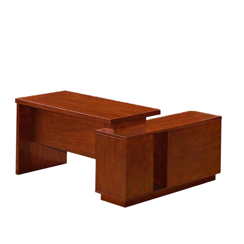 经典系列班台WK813 2000*1000*760优质天然胡桃木皮饰面