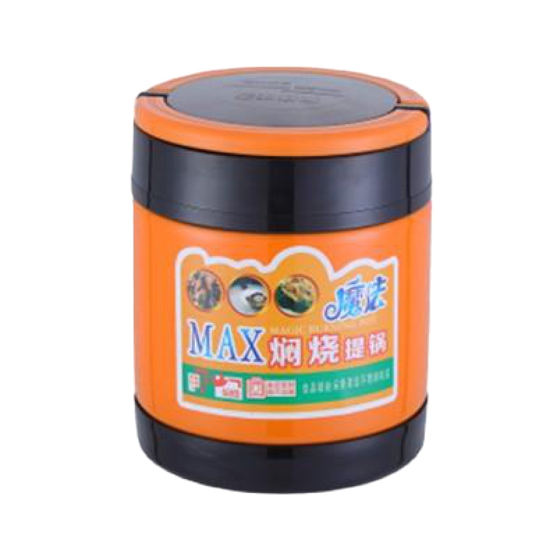 。大容量双层焖烧壶不锈钢学生保温饭盒真空便当提锅粥桶闷烧杯汤 封后 橙色1.4焖烧杯/罐