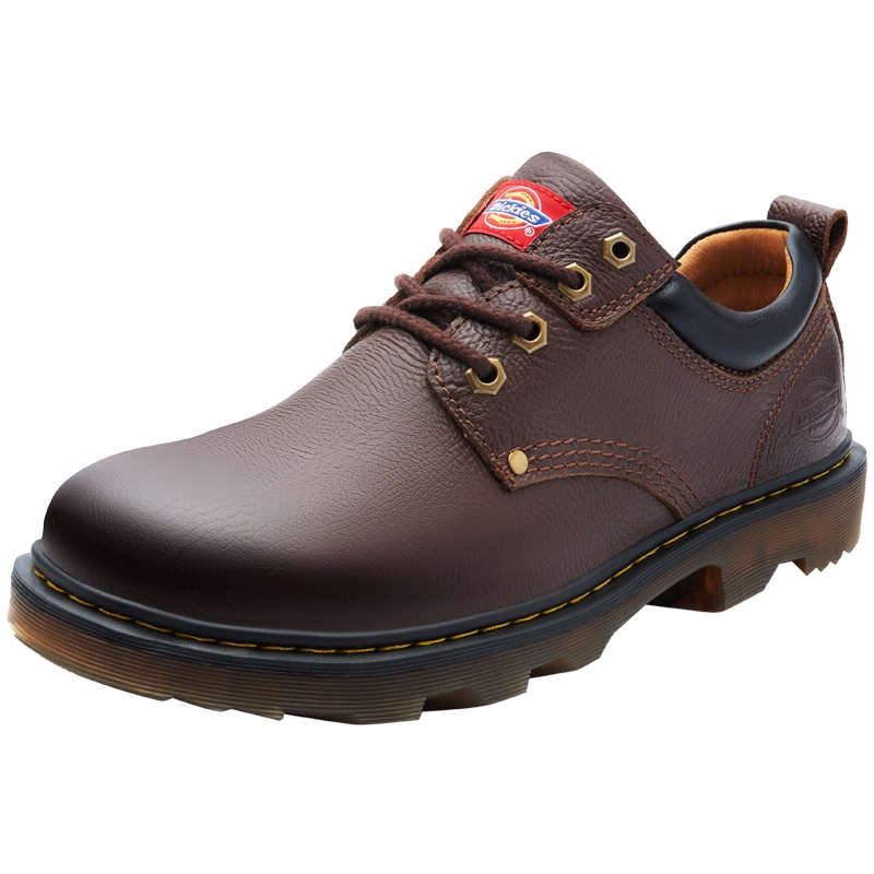 Dickies男鞋皮鞋2021春季新款低帮大头鞋英伦工装鞋真皮男休闲鞋203M50LXS68
