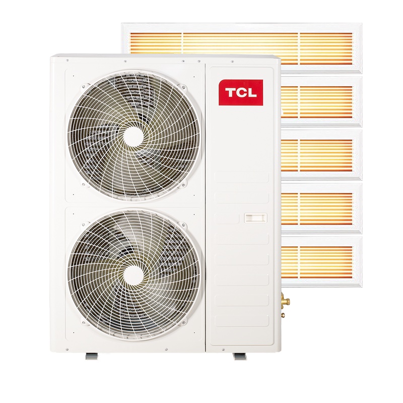 TCL中央空调大6匹一拖五0元安装 变频冷暖 一级能效嵌入式风管小多联机 适用130~150㎡TMV-Vd160W/N1