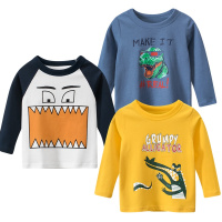 三件装韩版童装儿童长袖T恤 男童打底衫宝宝衣服元氣小猴STRONG MONKEY