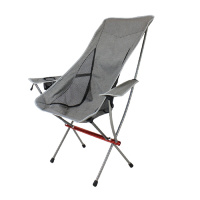 户外折叠椅子便携式靠背凳子闪电客户外椅子野外沙滩加高月亮椅露营铝合金