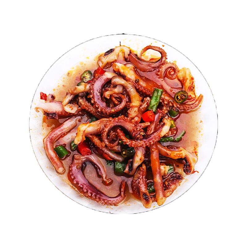 君成顺 麻辣鱿鱼须400g*2份小包装 海鲜冷冻麻辣速食食品宿舍加热即食吃 宵夜 两盒