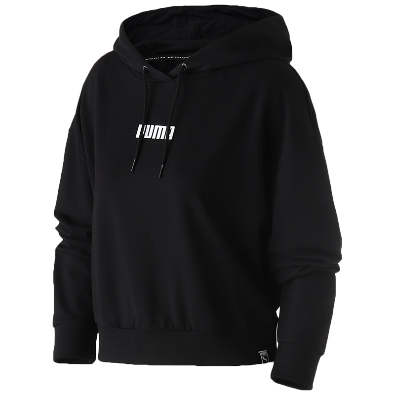 PUMA彪马女装运动休闲短款连帽卫衣套头衫579612