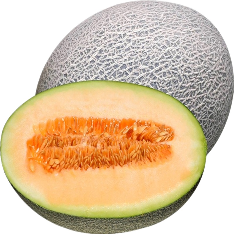 [五个农民]香妃晓蜜蜜瓜 精选大果1个净重4.5斤 海南网纹瓜新鲜水果甜瓜