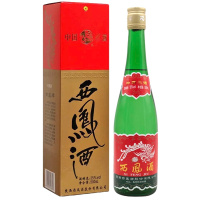 融汇老酒 西凤酒 55度 盒装绿瓶 凤香型500mlx2瓶(2019年)