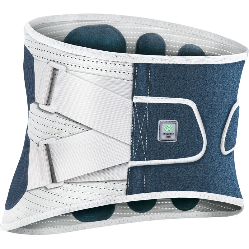 益森(ZEAZEN) 医用护腰带男女 腰椎腰间盘突出腰肌劳损运动健身支撑腰托 灰色高档款 L码