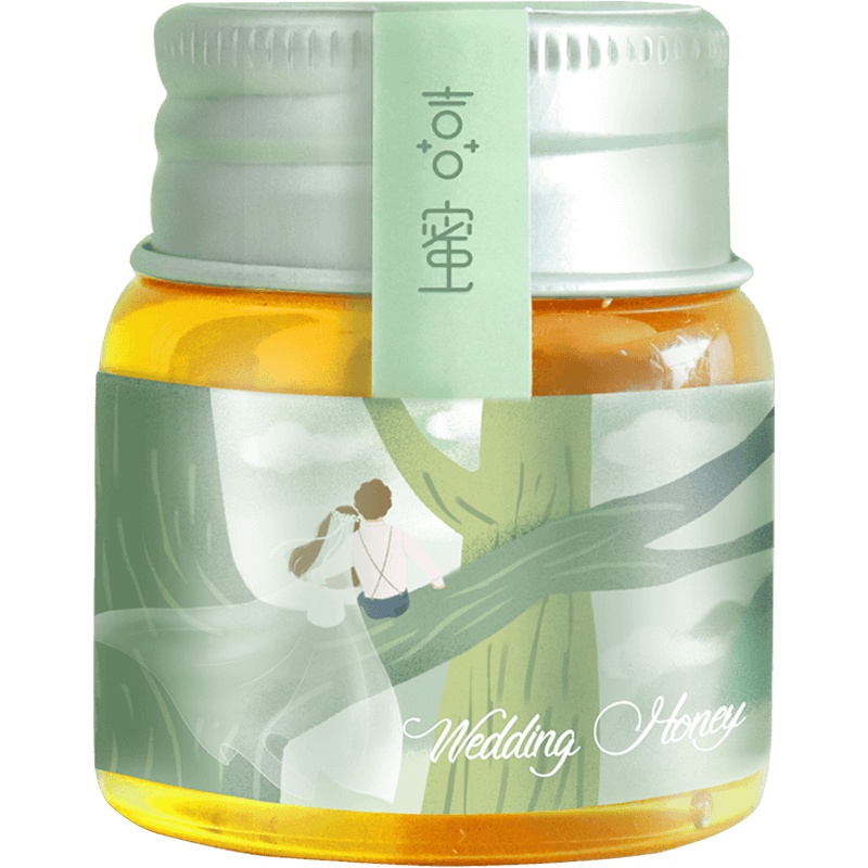 蒙面小熊喜蜜29g俄罗斯进口椴树蜜结婚婚礼回礼小瓶蜂蜜伴手礼