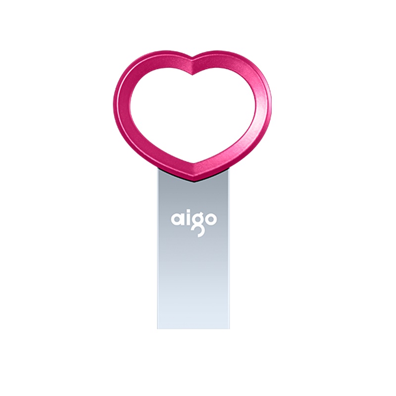 爱国者(aigo)U521金属情侣u盘 32GB 车载优盘手机电脑两用高速正品创意定制u盘