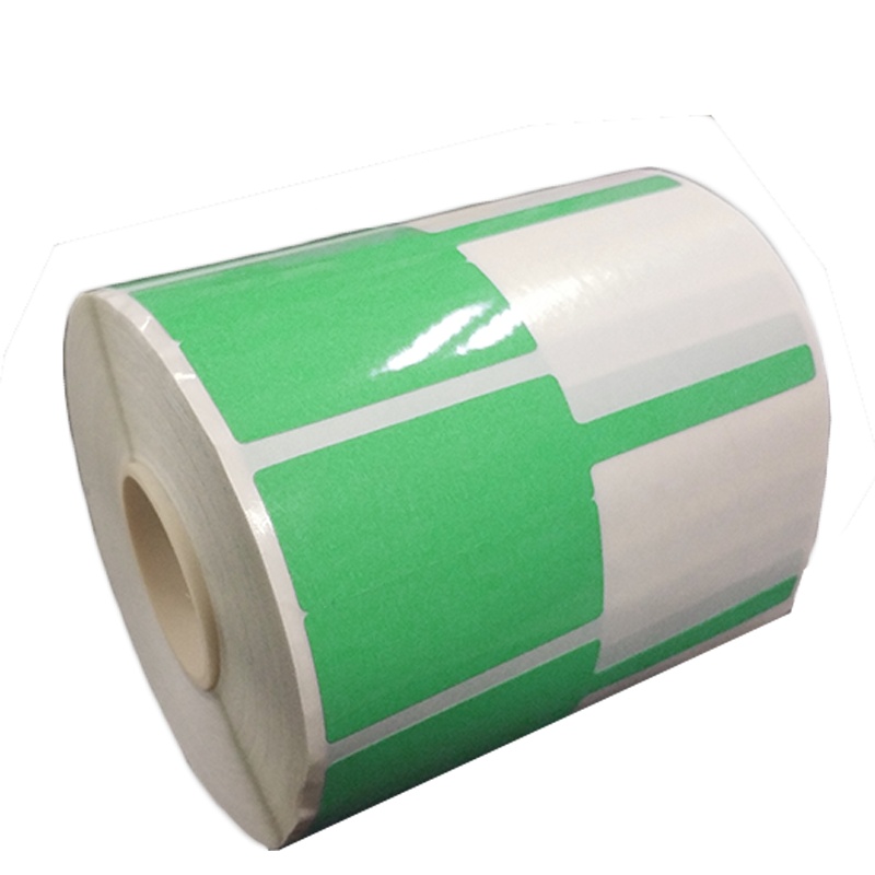 开仰(KAIYANG)P-40-G-FM F型尾签不干胶标签纸40*32+40mm/500片/卷 绿色