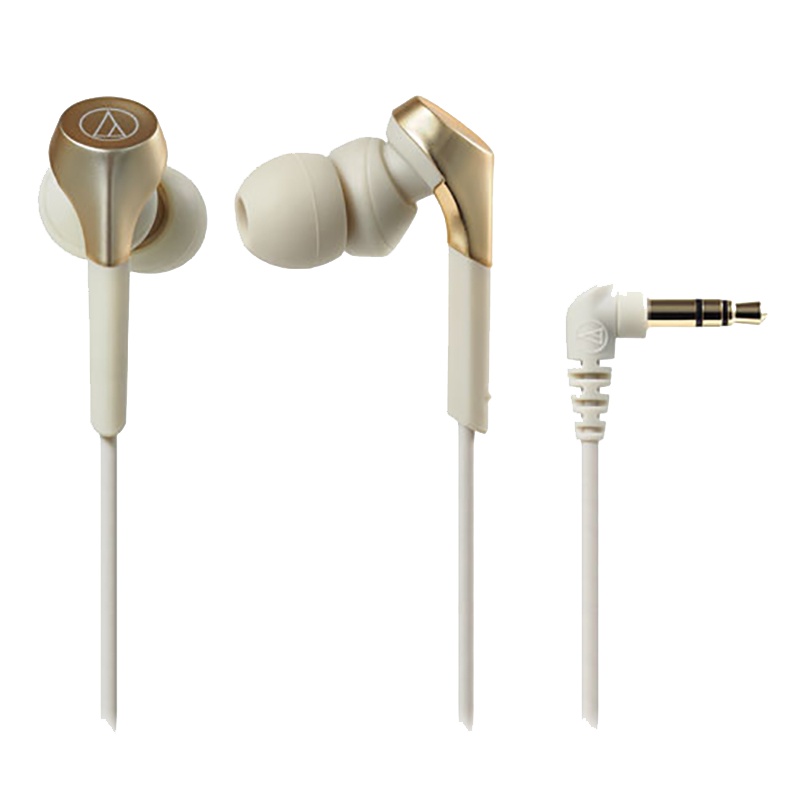 Audio Technica/铁三角 ATH-CKS550XIS 香槟金 重低音手机通话入耳式耳机