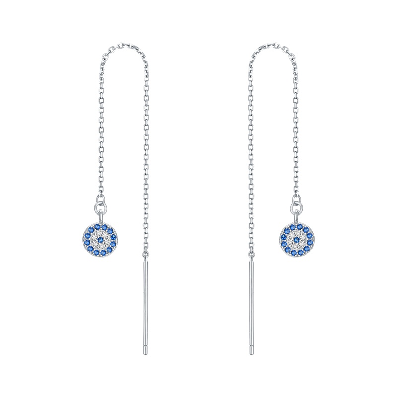 DTOTO S925纯银耳线女简约款耳链耳坠耳饰流苏耳饰