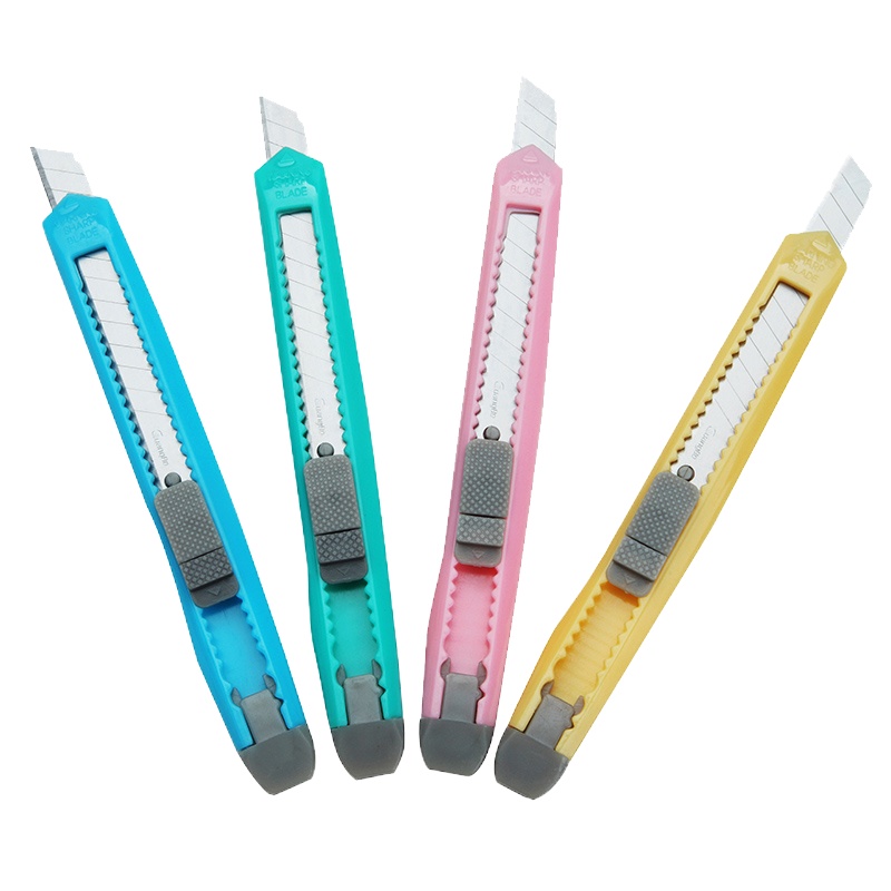 广博(GuangBo) 广博 小型不锈钢美工刀 裁纸刀 切纸刀 办公手工刀 MG8211 10个装