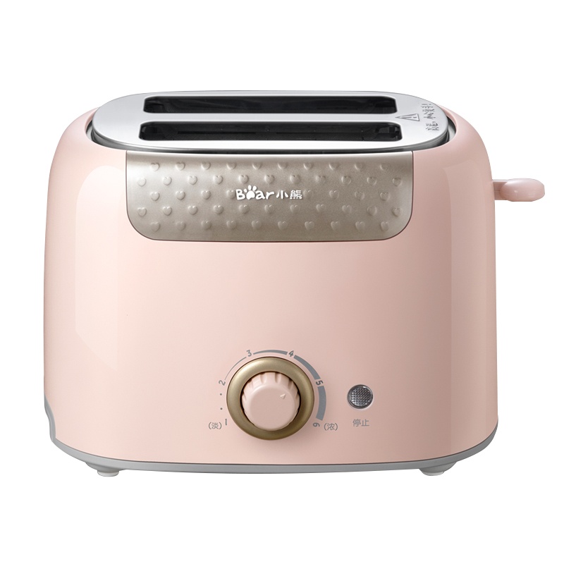 小熊(bear)多士炉烤面包片机全自动家用小型吐司机早餐机神器 DSL-601粉色