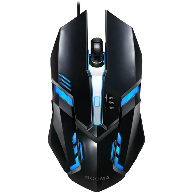 DCOMA竞技游戏鼠标USB电竞吃鸡办公家用台式机笔记本发光有线电竞游戏绝地吃鸡机械鼠标