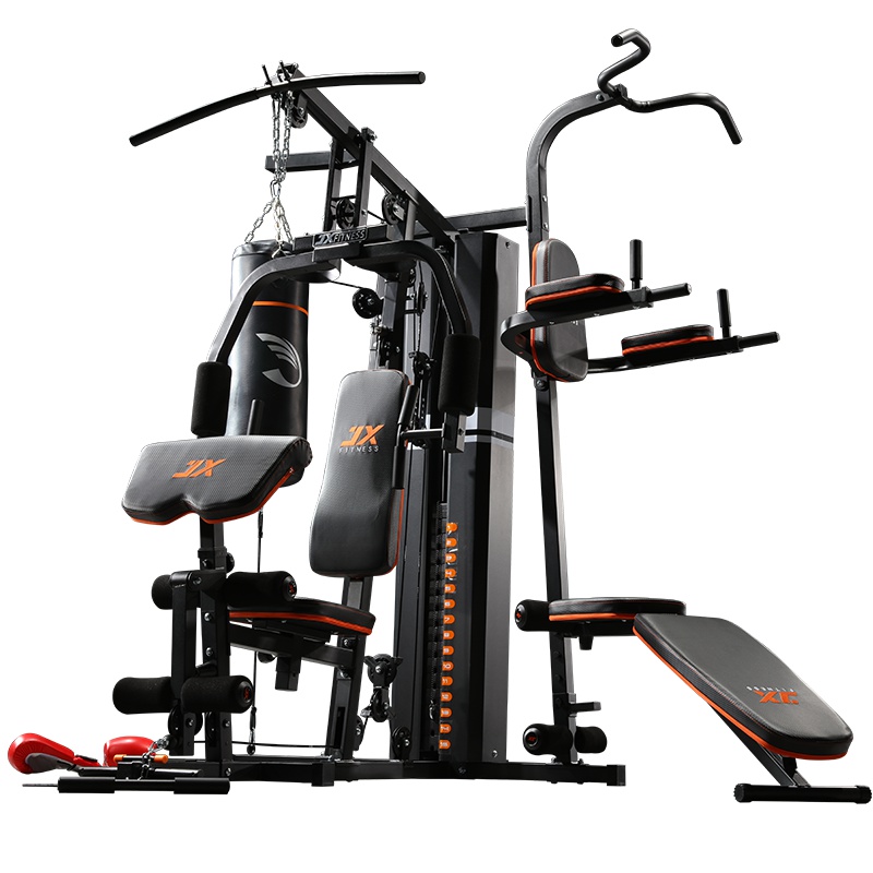 JX综合训练器家用三人站大型器械力量训练套装组合多功能健身器材