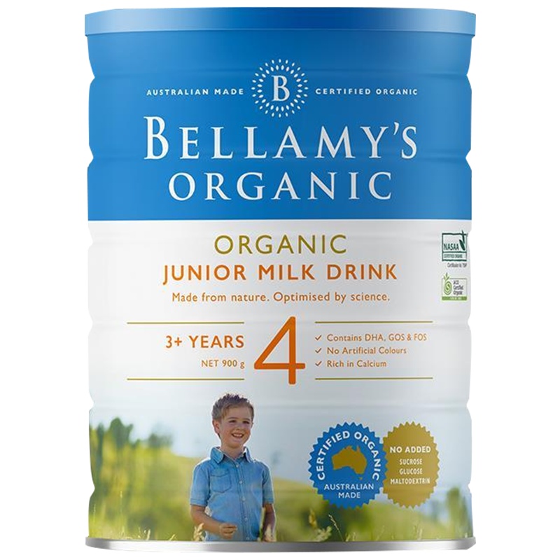 BELLAMY'S 贝拉米有机配方奶粉4段(3岁以上)900g/罐 原罐原装进口[3罐装]